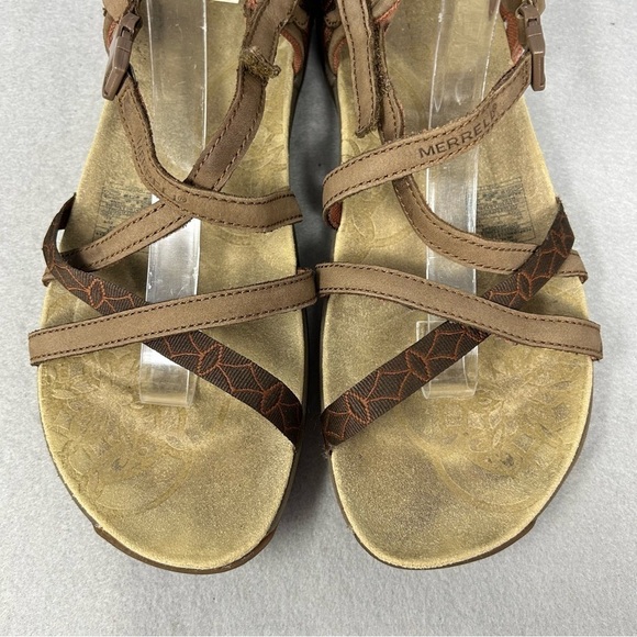 Merrell Jacardia Womens Dark Earth Brown Outdoor Strappy Sandals Size 10 - Picture 6 of 13